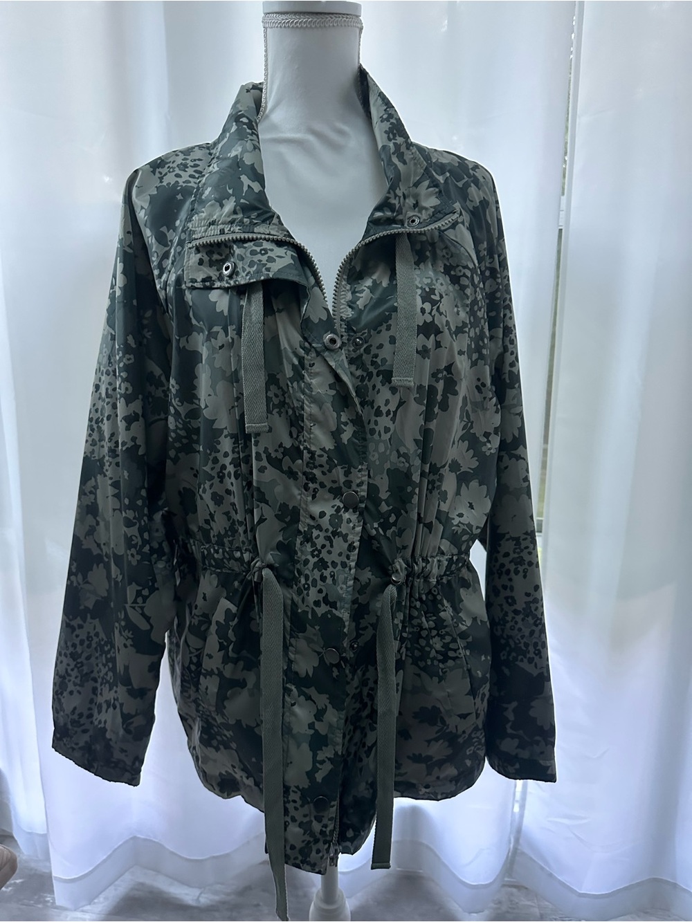 Maurices Olive Green Camouflage Utility Jacket